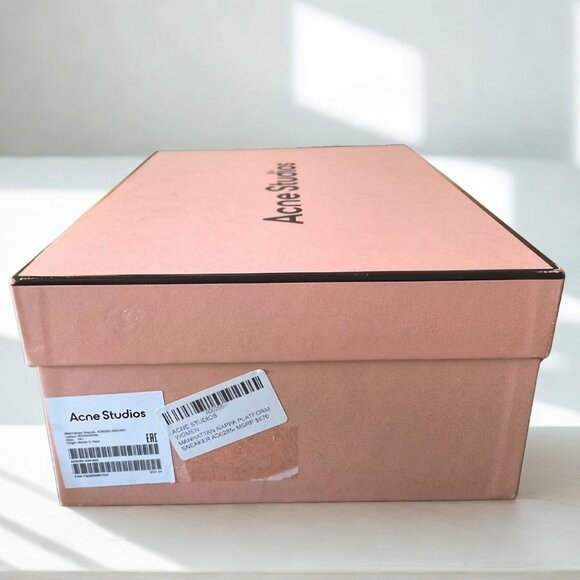 Women’s White Acne Studios Manhattan Sneakers New with Box EU 40 / US 10 - Picture 10 of 12